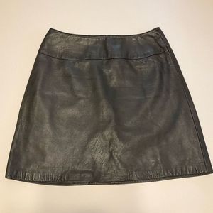 Black Leather Mini Skirt, No Tags, No Label but S Good!
